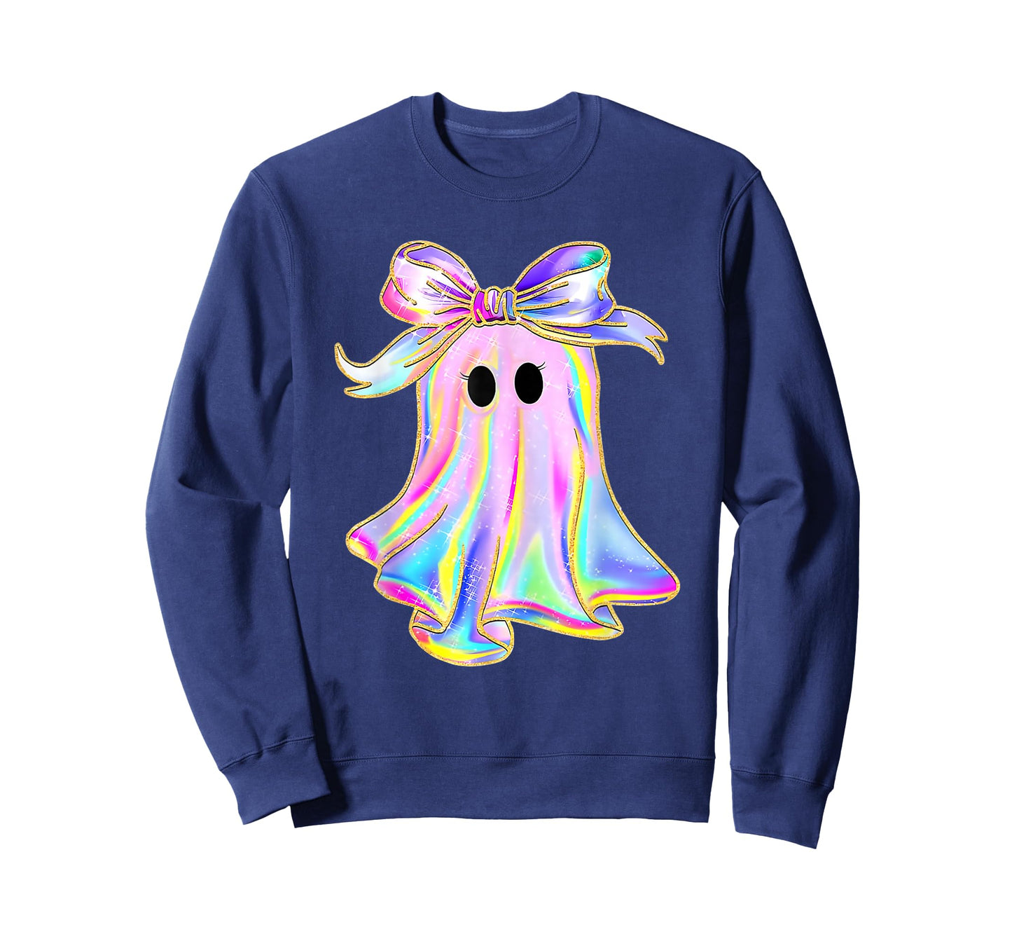 Bow Rainbow Ghost Halloween T-Shirt