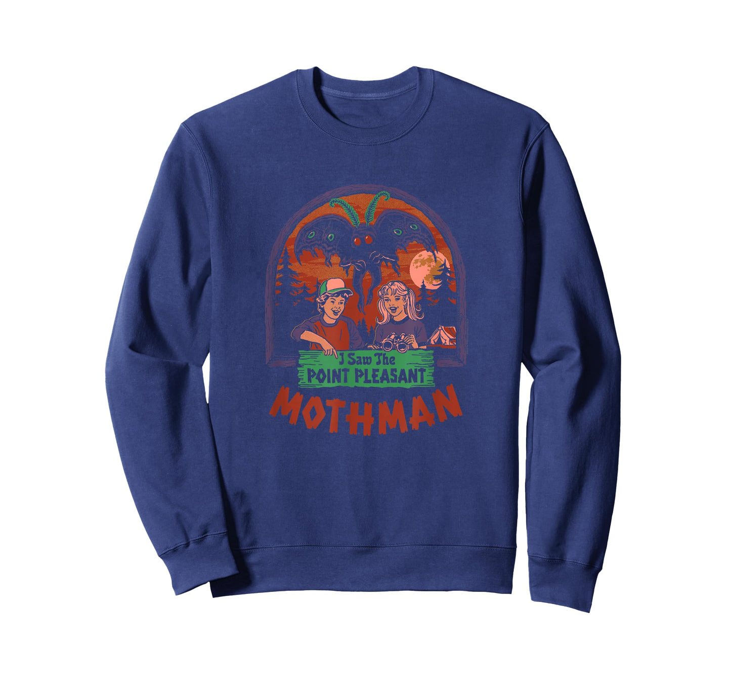 Steven Rhodes I Saw The Mothman Vintage Cryptid Dark Humor T-Shirt