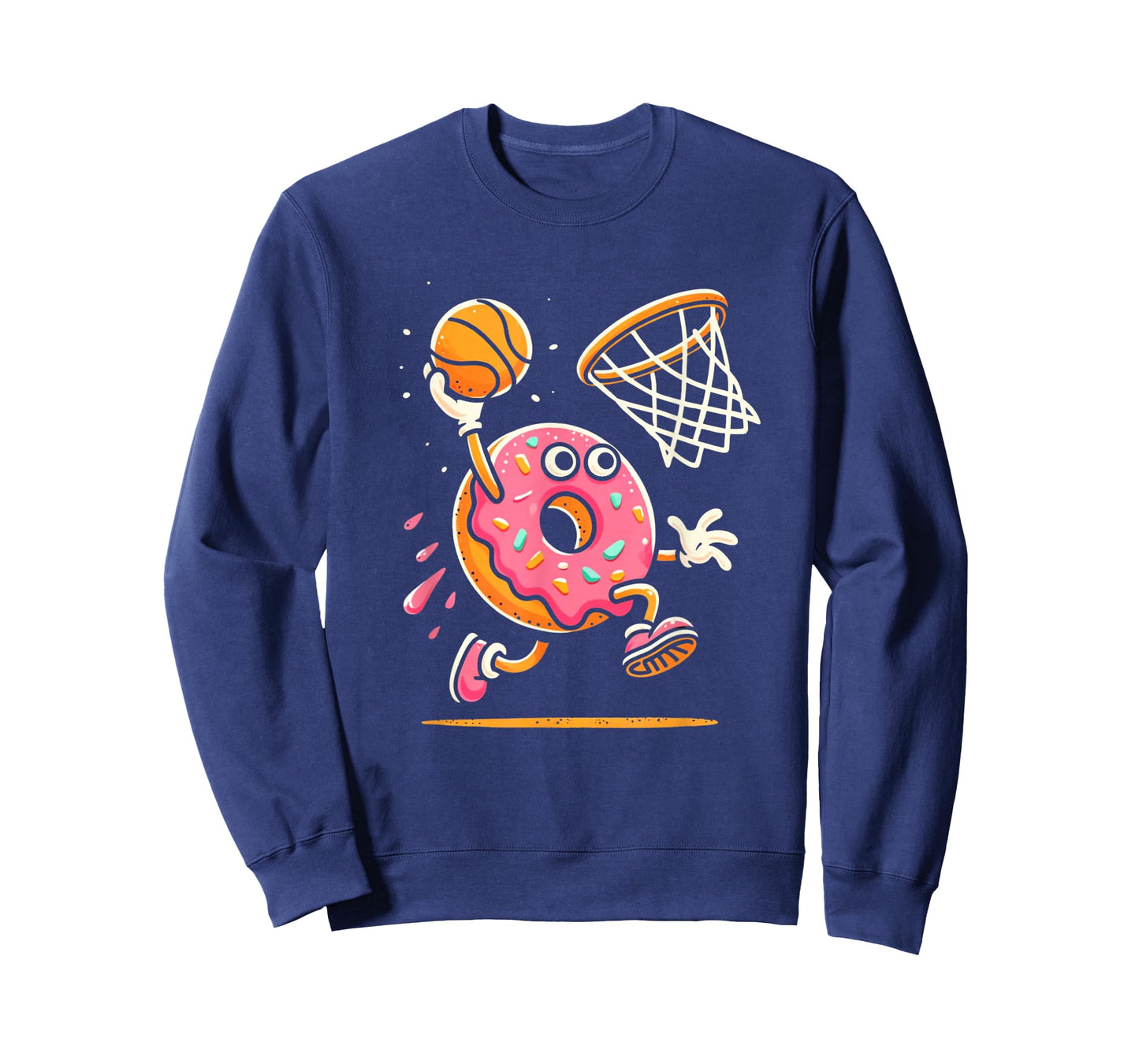 Funny Donut Dunking Basketball Food Champ Sports Donut T-Shirt