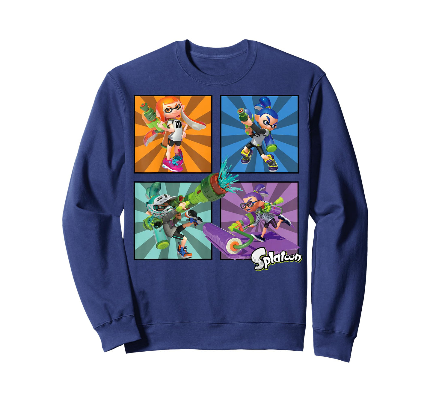 Splatoon Four Character Box Up T-Shirt