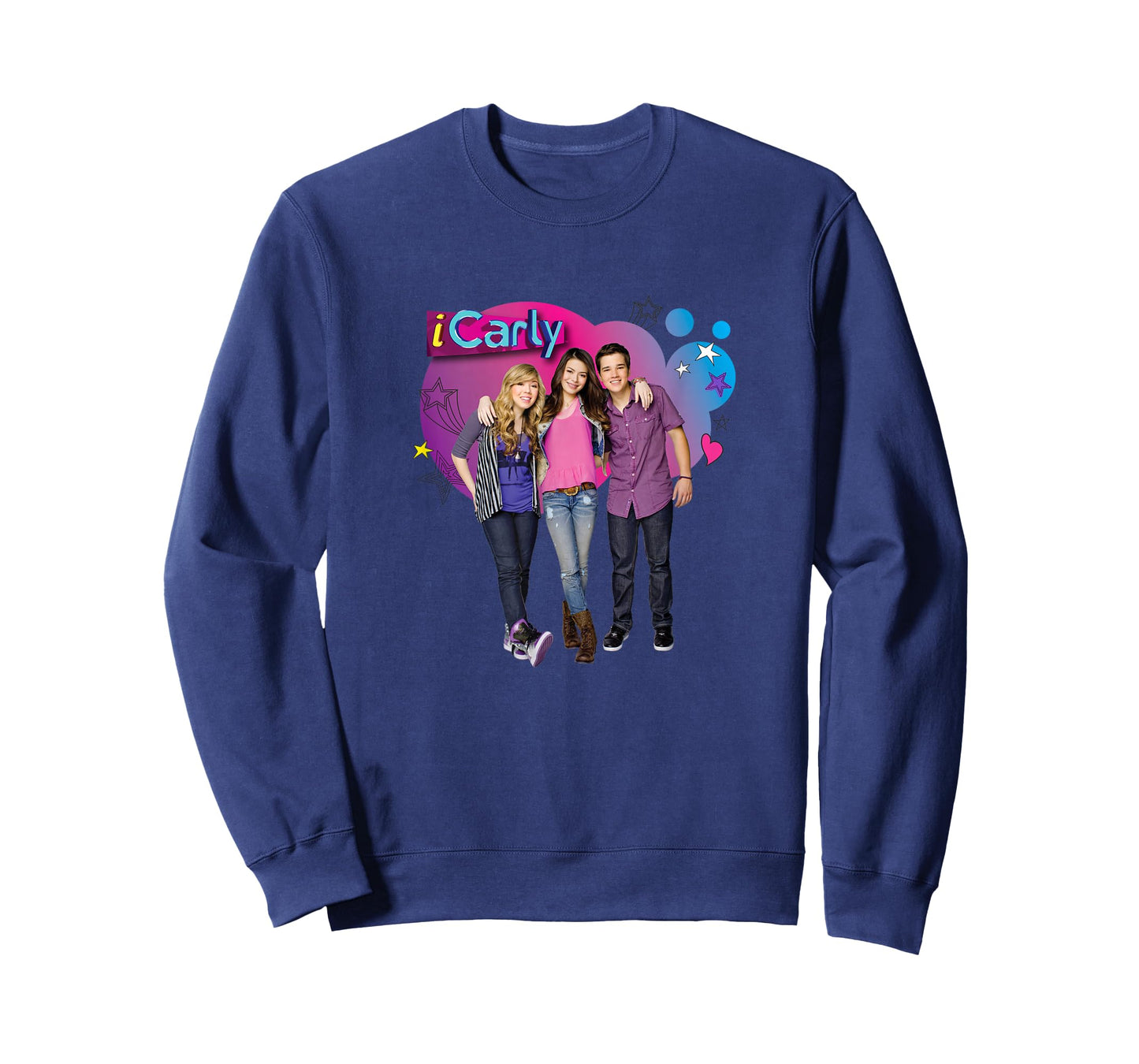 iCarly Cast Bubble Carly, Sam, and Freddie T-Shirt
