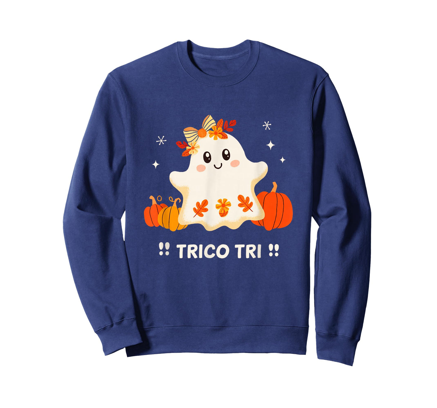 Trico Tri Cute Halloween Spooky Mexican Ghost Spanglish T-Shirt