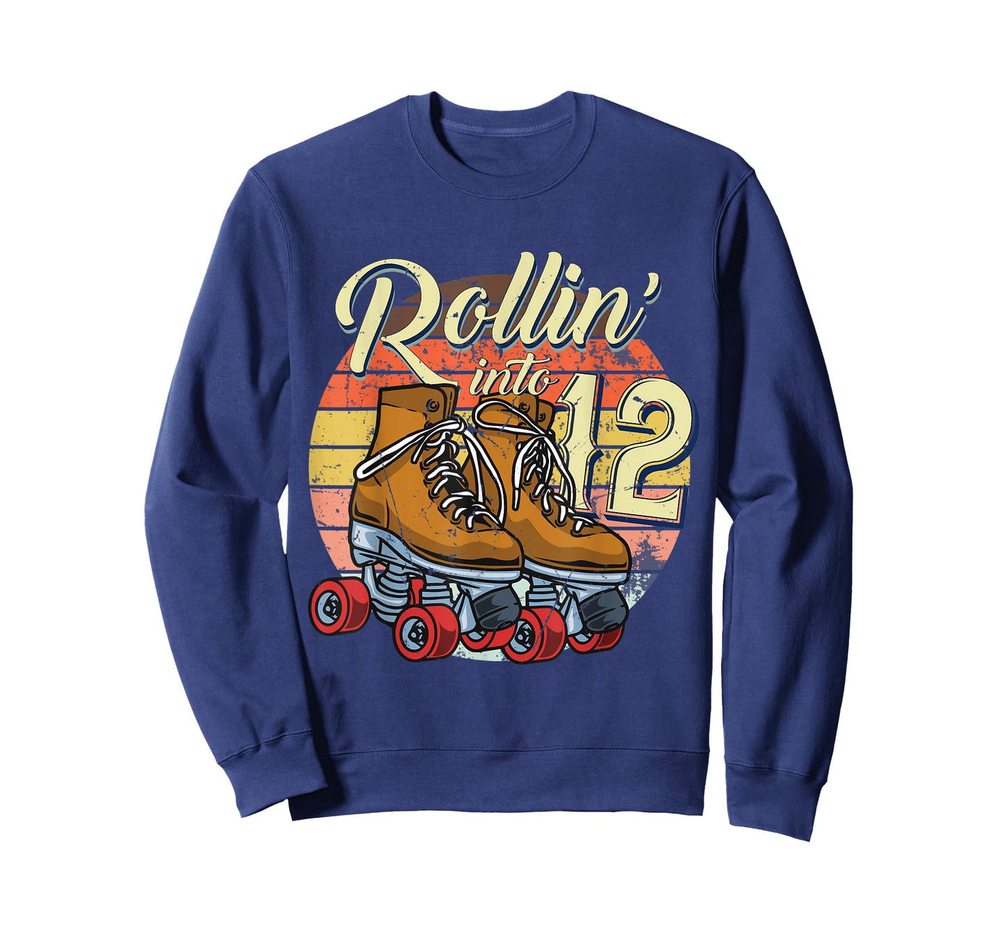 12th Bday Outfit 12 Year Old Girl Rolling Into 12 Birthday T-Shirt