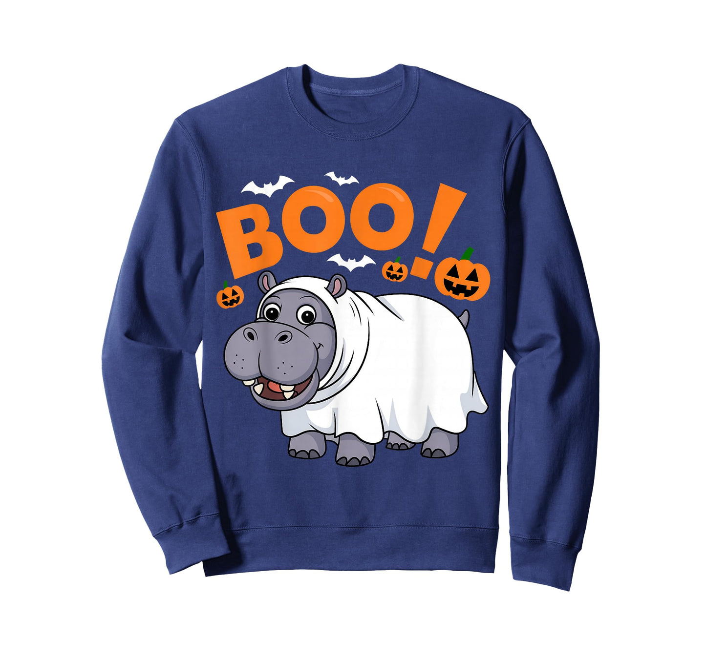 Boo Hippo Halloween Costume Hippopotamus Africa Animal Fun T-Shirt