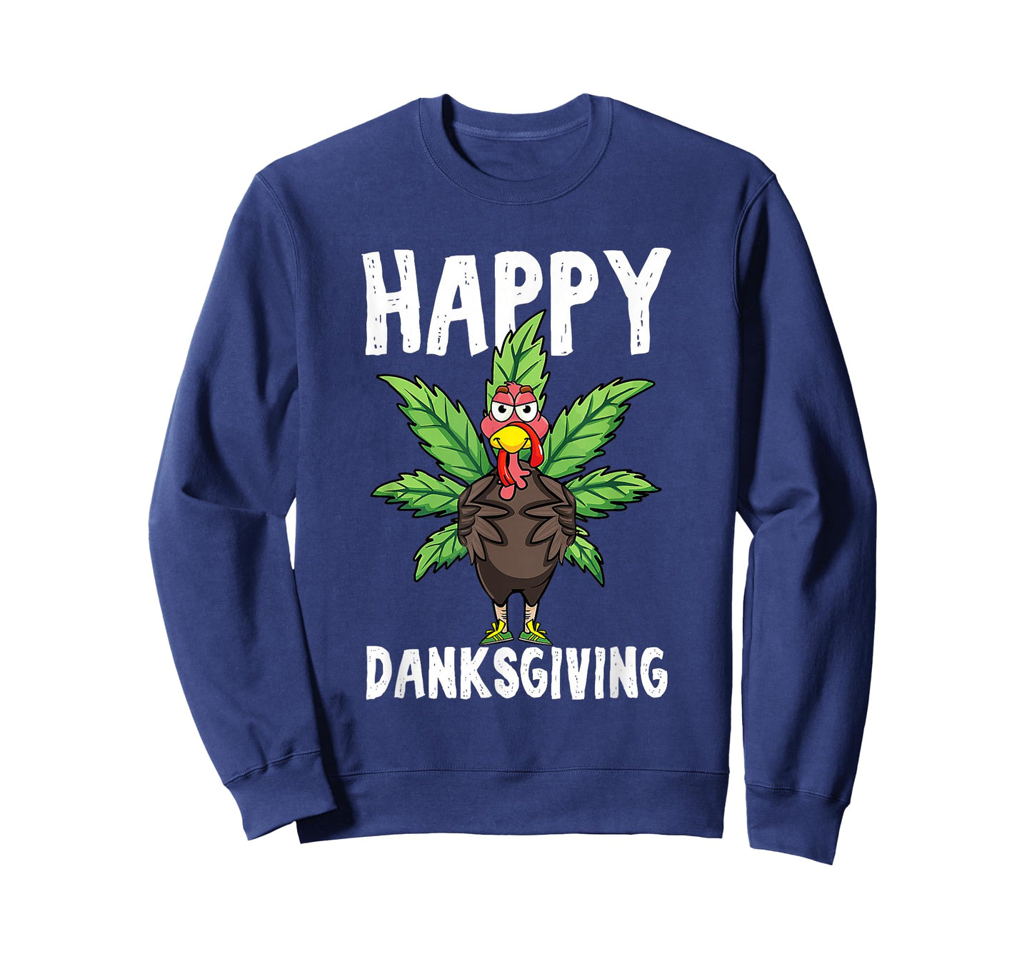 Thanksgiving Weed Happy Danksgiving Turkey Cannabis T-Shirt