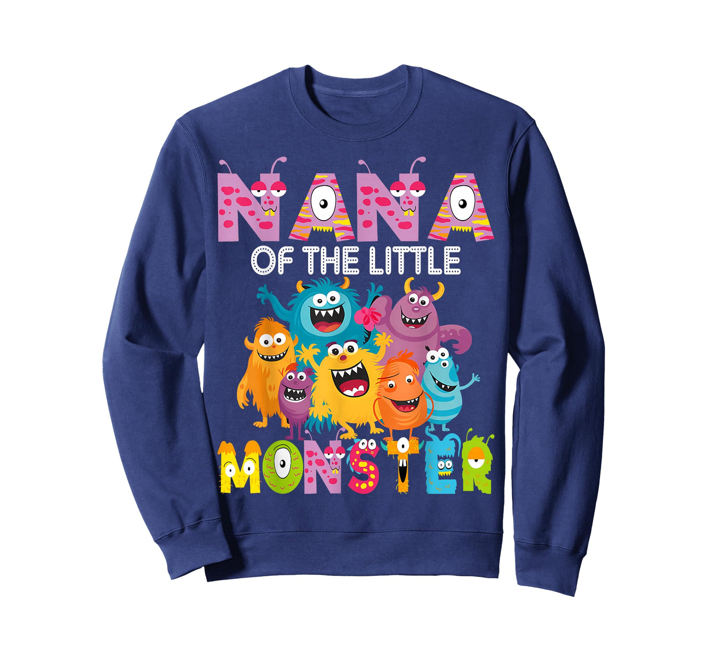Nana of The Little Monster 1St Birthday Boy Party T-Shirt