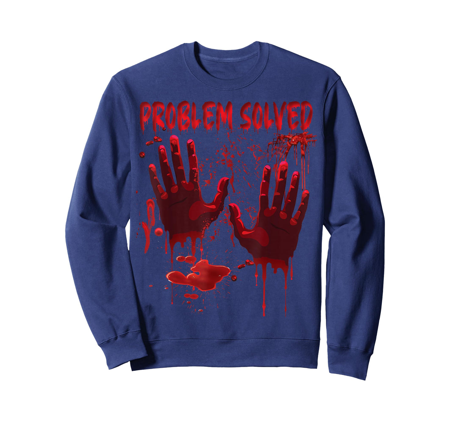 Bloody Hands Costume Men Problem Solved Blood Splatter T-Shirt