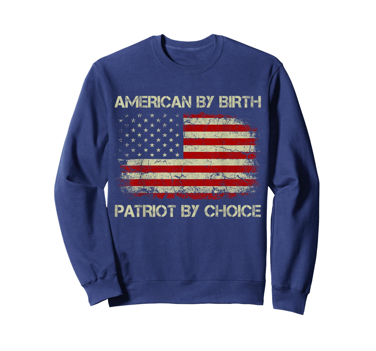 American By Birth Patriot By Choice American Flag T-Shirt