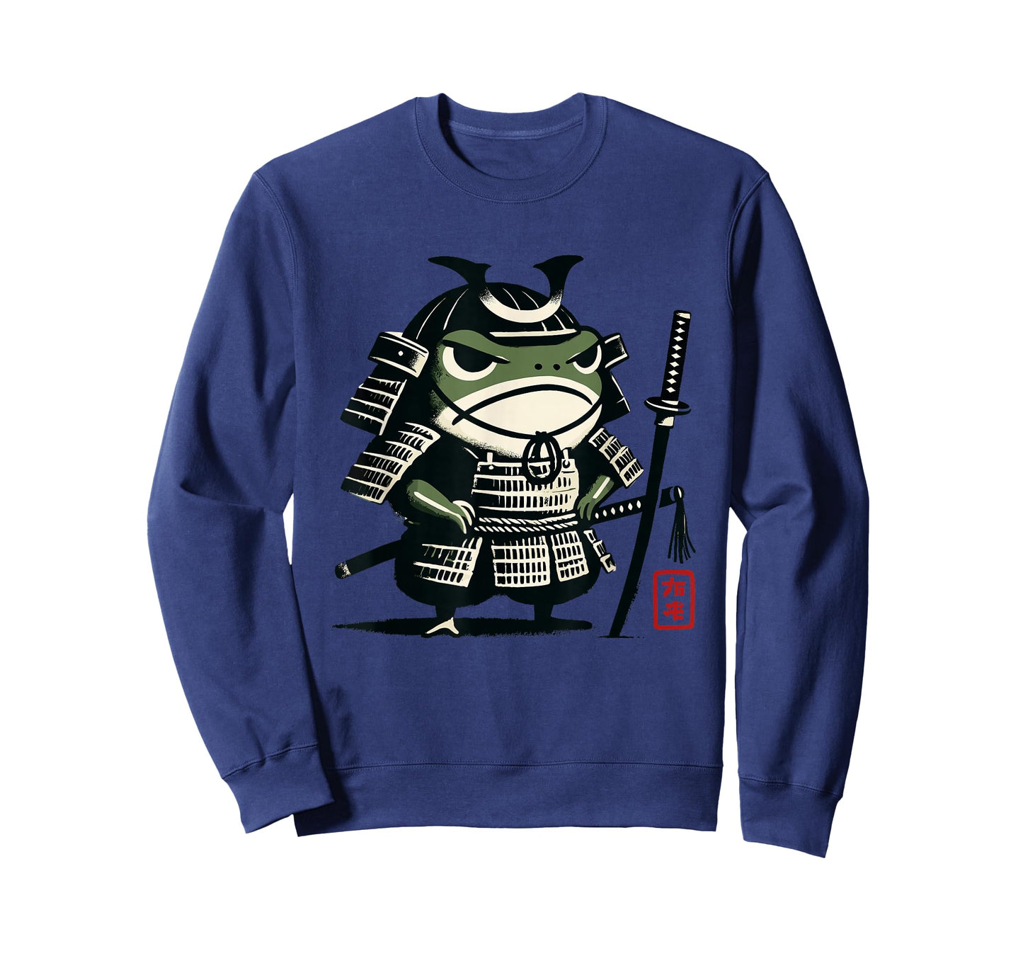 Samurai Grumpy Frog - Matsumoto Hoji Style T-Shirt