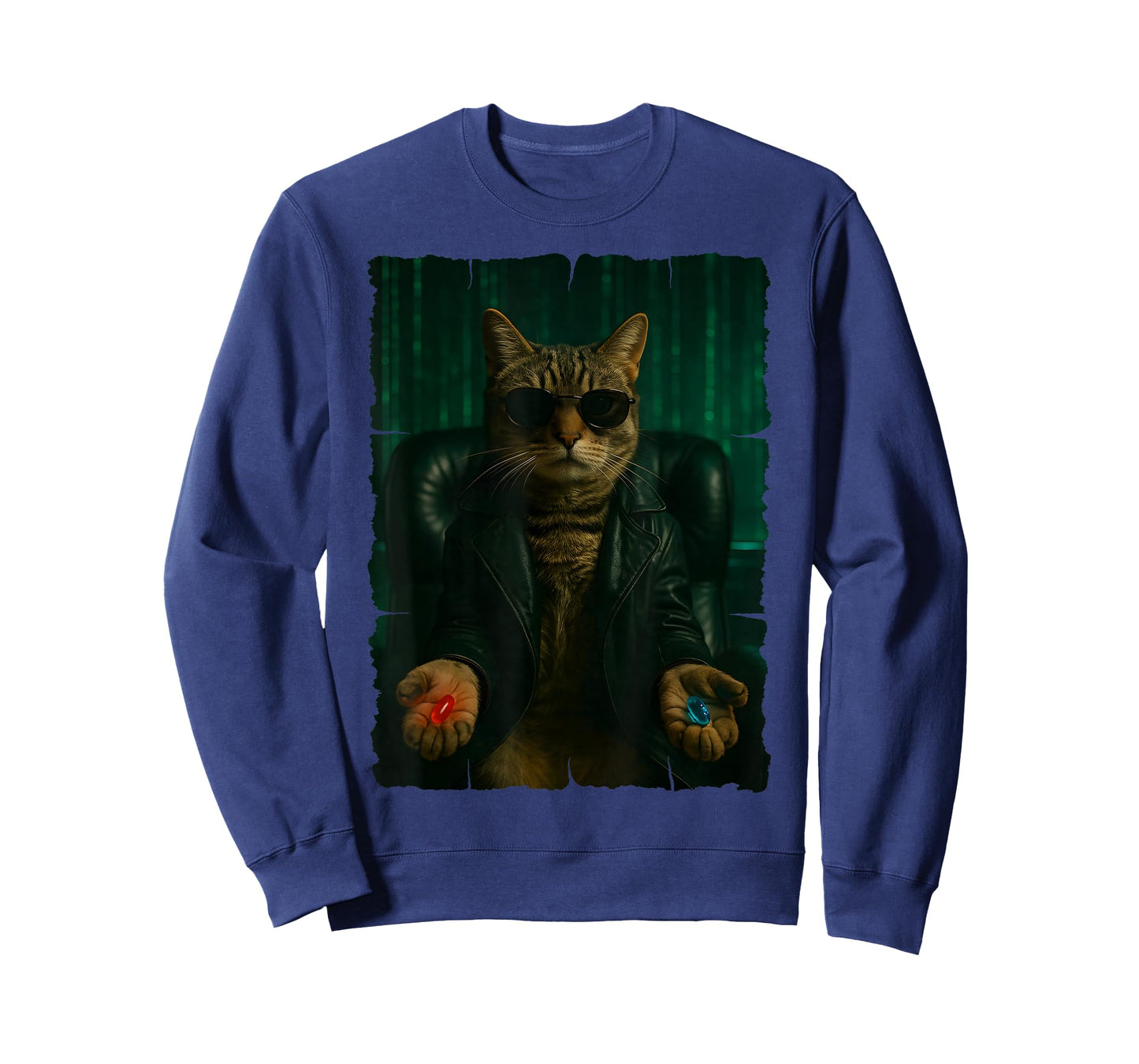 Matrix Cat - Red Pill, Blue Pill T-Shirt