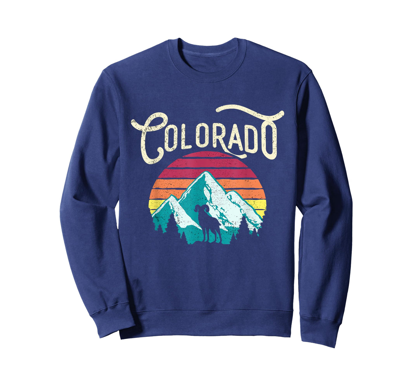 Retro Colorado CO Mountains Wildlife Bighorn Sheep T-Shirt T-Shirt