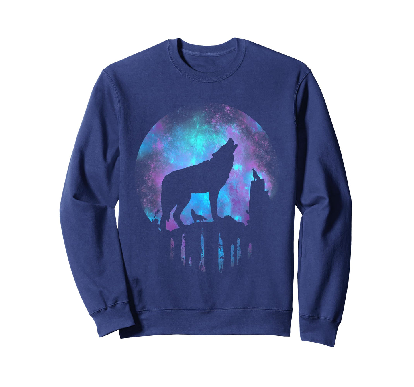 Wolf Galaxy Moon T-Shirt