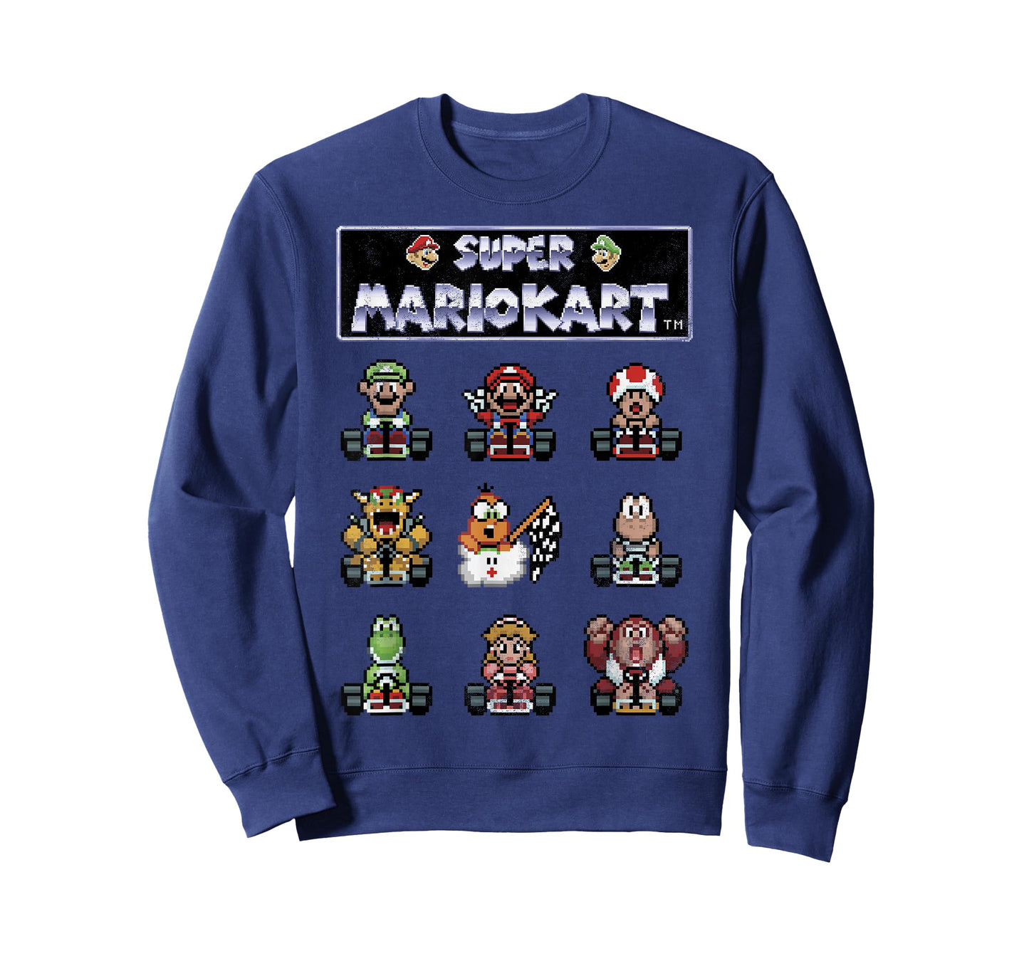 Mario Kart 8-bit Group Racers Retro Graphic T-Shirt T-Shirt