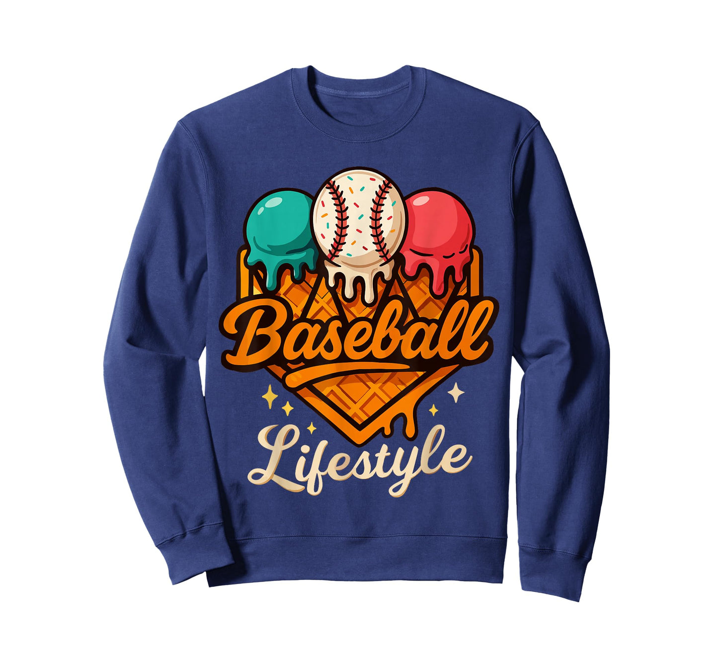 Baseball Drip Outfit Boys, Ice Cream Drip Baseball Lifestyle T-Shirt