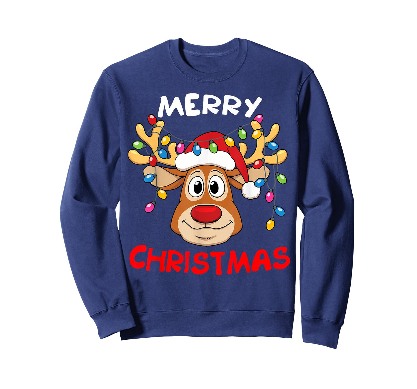 Merry Christmas Reindeer Xmas Family Men Women T-Shirt