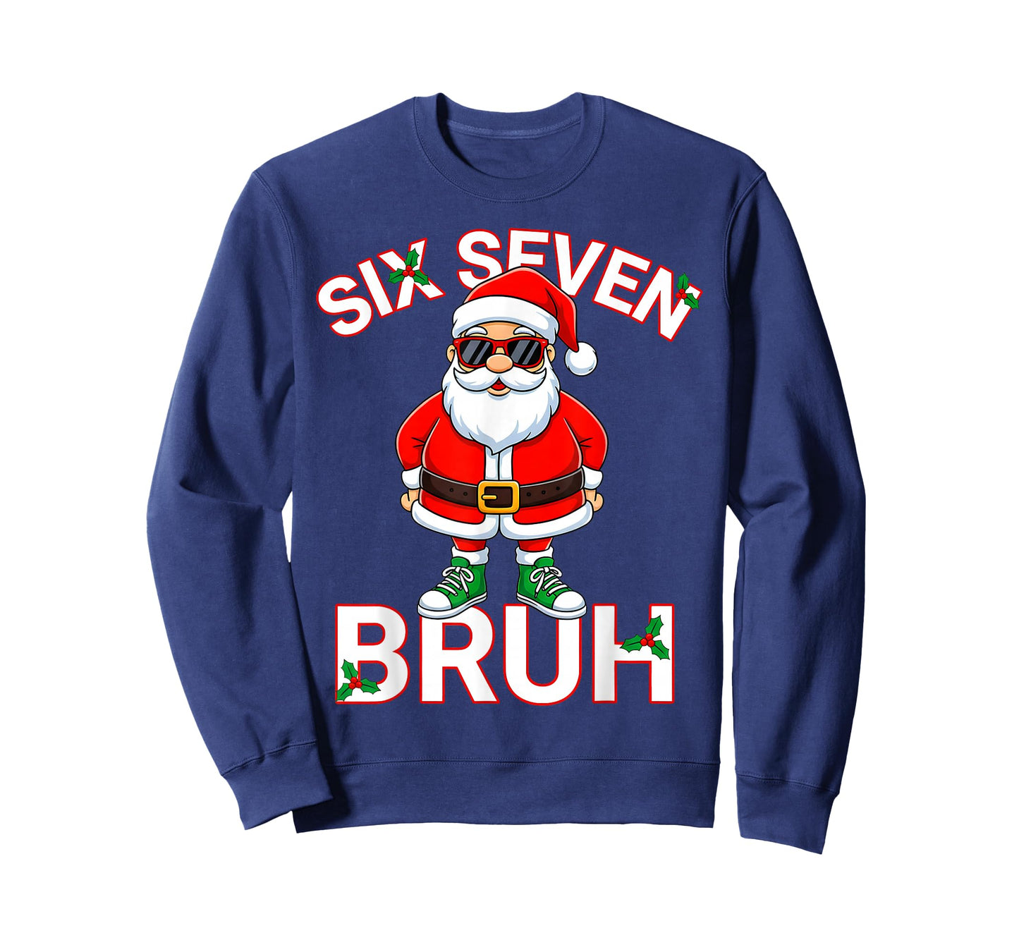 Funny 67 Six Seven Christmas Bruh Santa Kids Boys Men T-Shirt