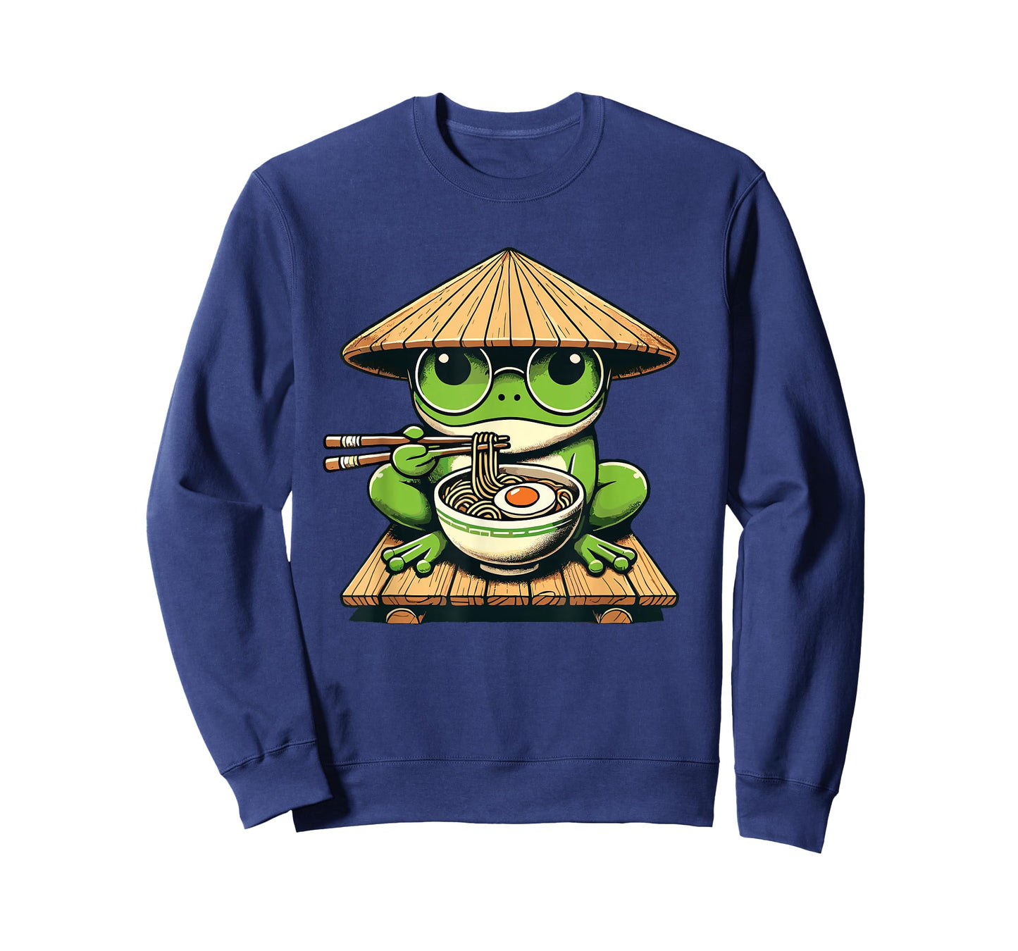 Frog Eating Ramen Noodles, Japanese Kawaii & Anime Lovers T-Shirt