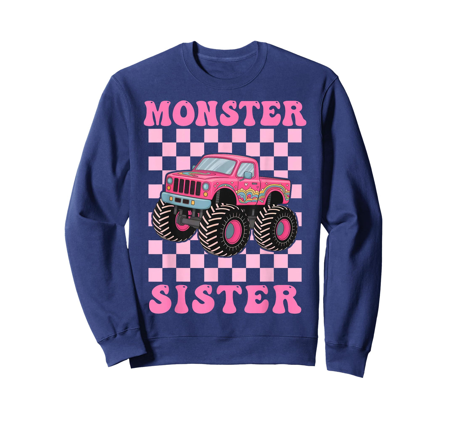 Monster Truck Sister Family Matching Monster Truck Lovers T-Shirt