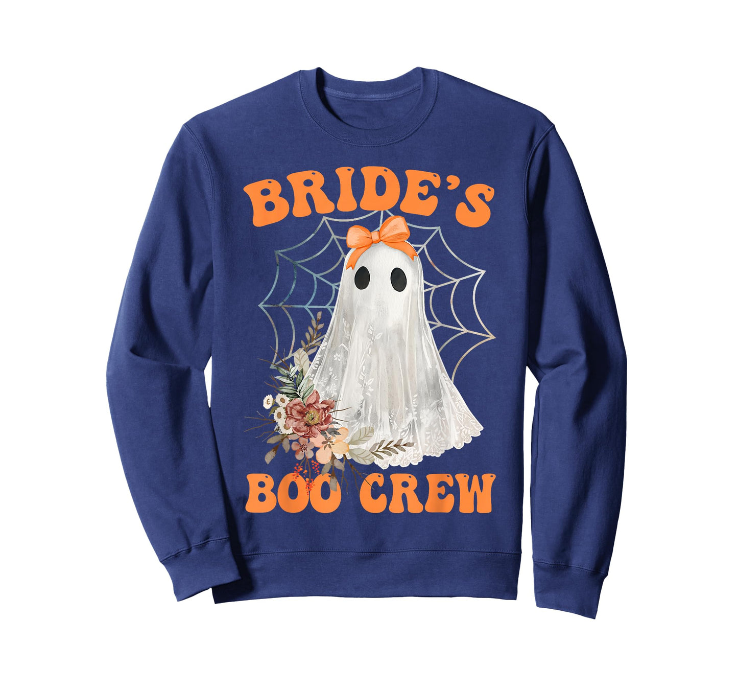 Bride's Boo Crew Bow Lace Ghost Halloween Bachelorette T-Shirt
