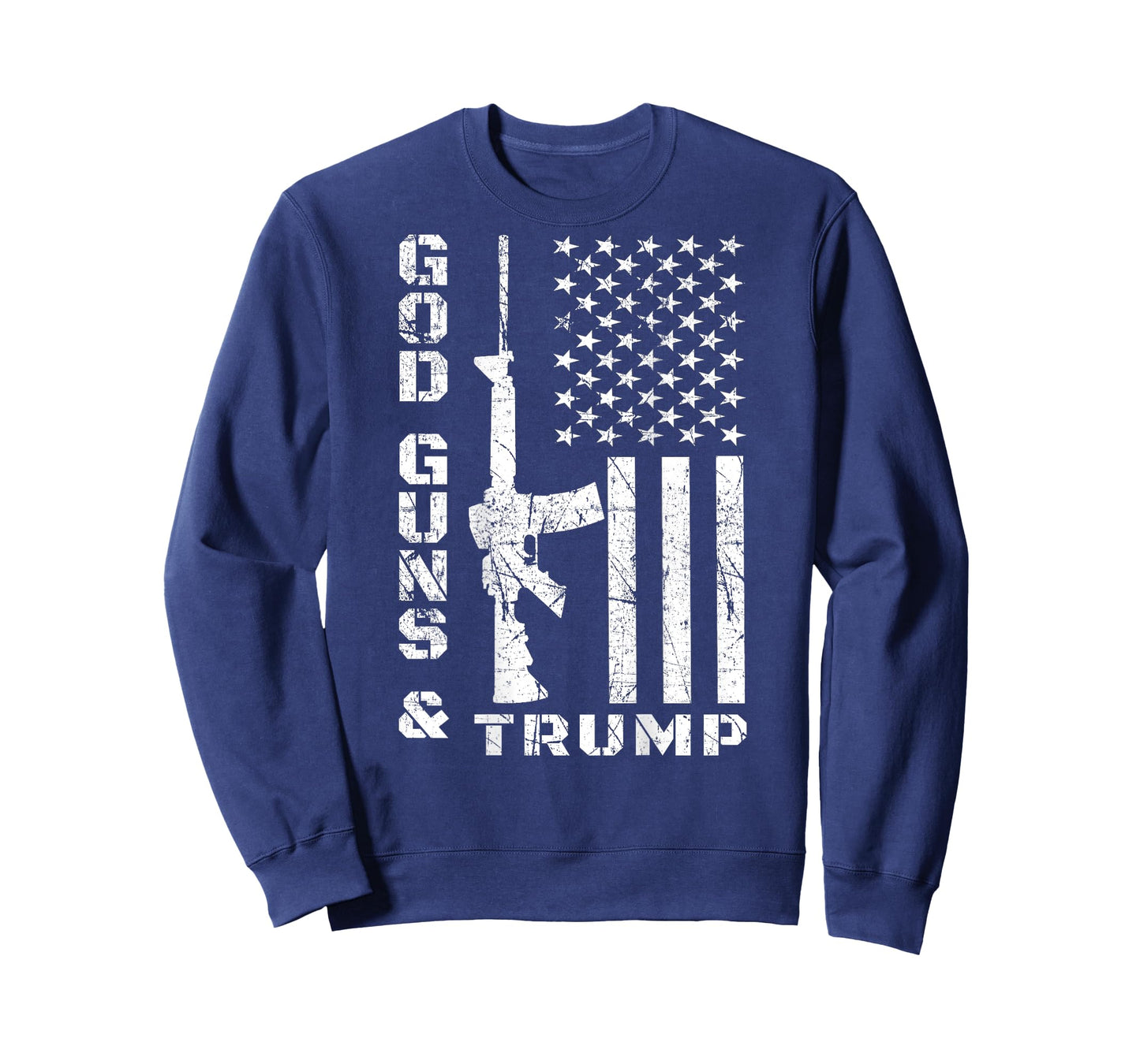 God Guns And Trump 2nd Amendment Flag AR15 (BACK) T-Shirt
