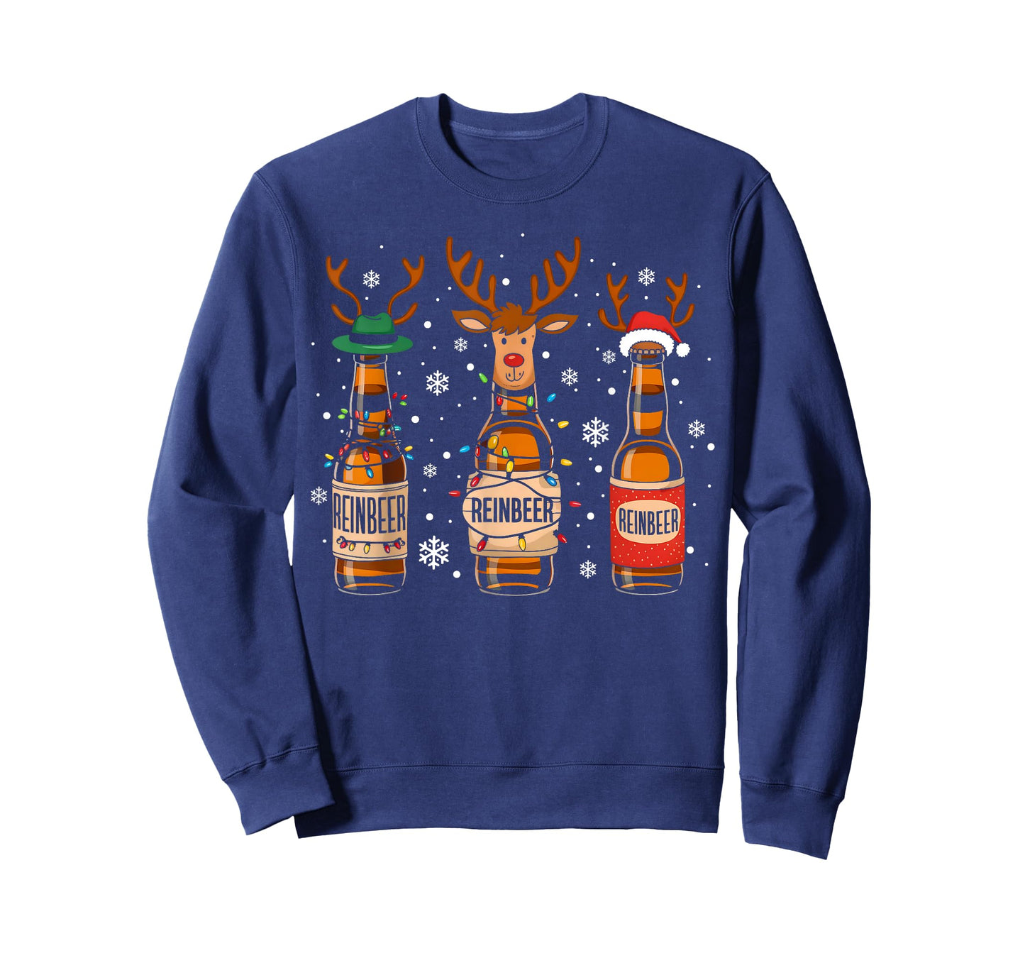 Reinbeers Funny Reindeer Beer Christmas Drinking Xmas Womens T-Shirt