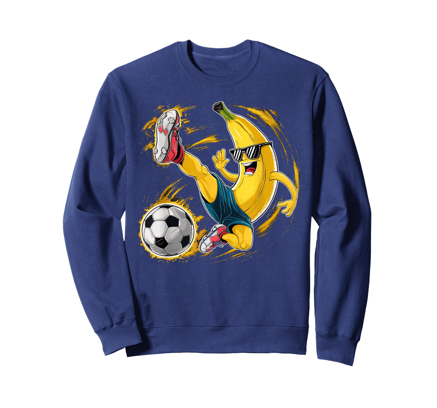 Sport Banana Football Player Fruit Cute Banana Soccer Player T-Shirt