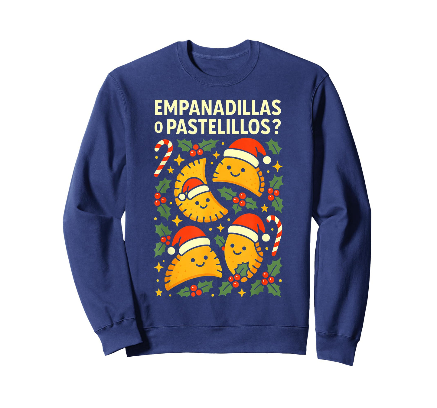 Empanadillas o Pastelillos Puerto Rico Christmas Design T-Shirt
