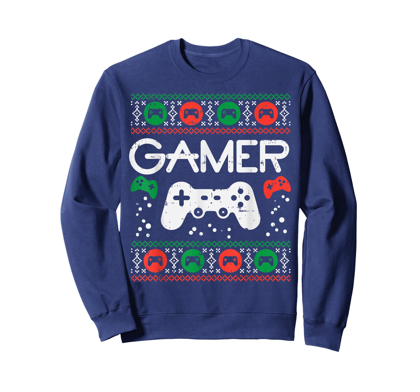 Gamer Ugly Christmas Sweater Retro Video Game Xmas Boys Gift T-Shirt