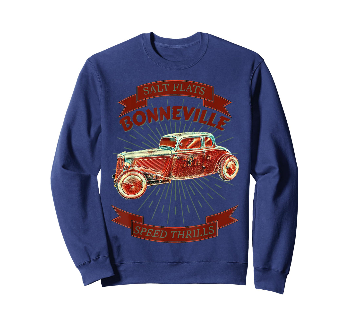 Bonneville Salt Flats Vintage Retro Hot Rod Race Car T-Shirt