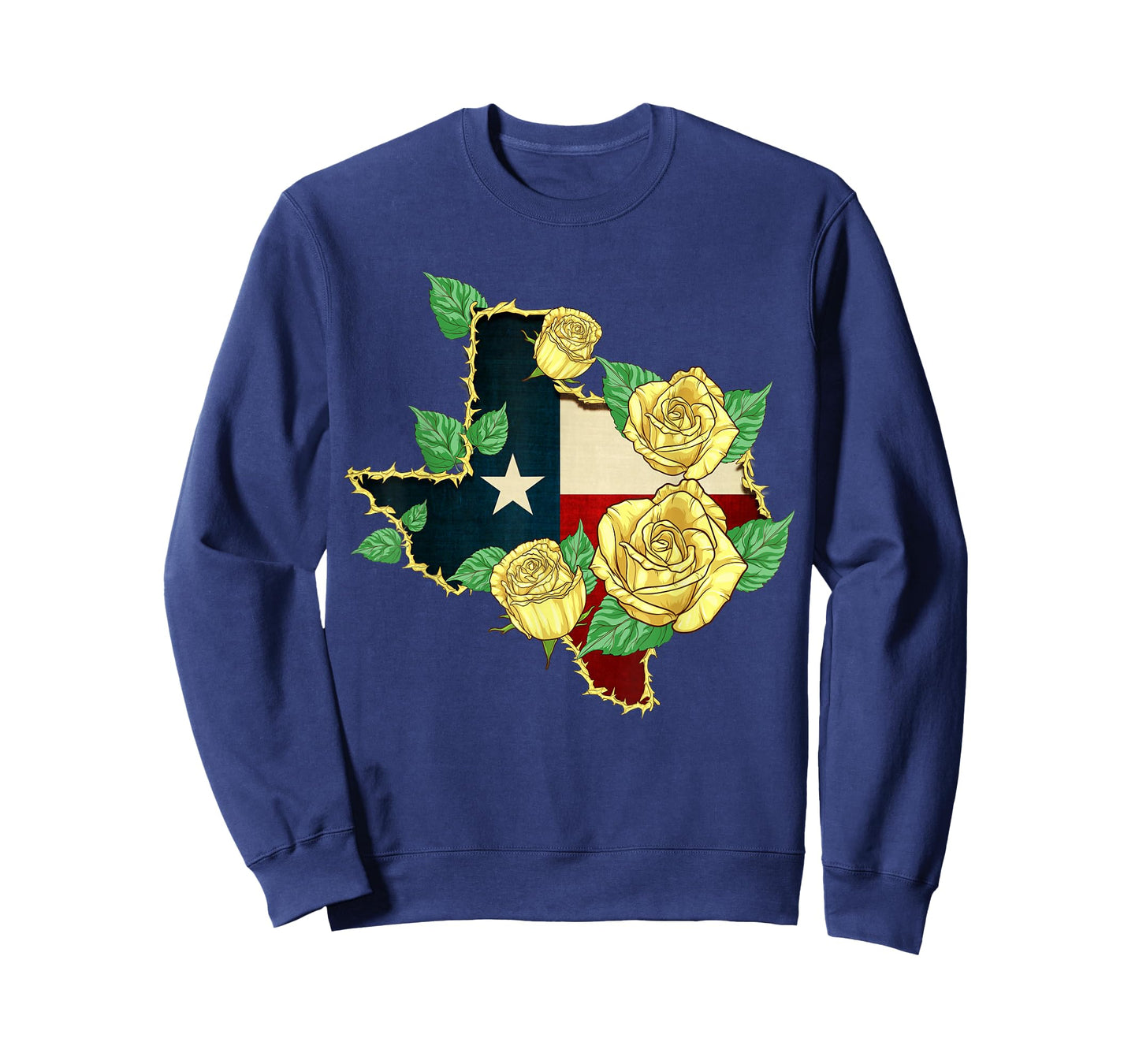 Yellow Rose of Texas Flag Proud Texan American Patriot T-Shirt