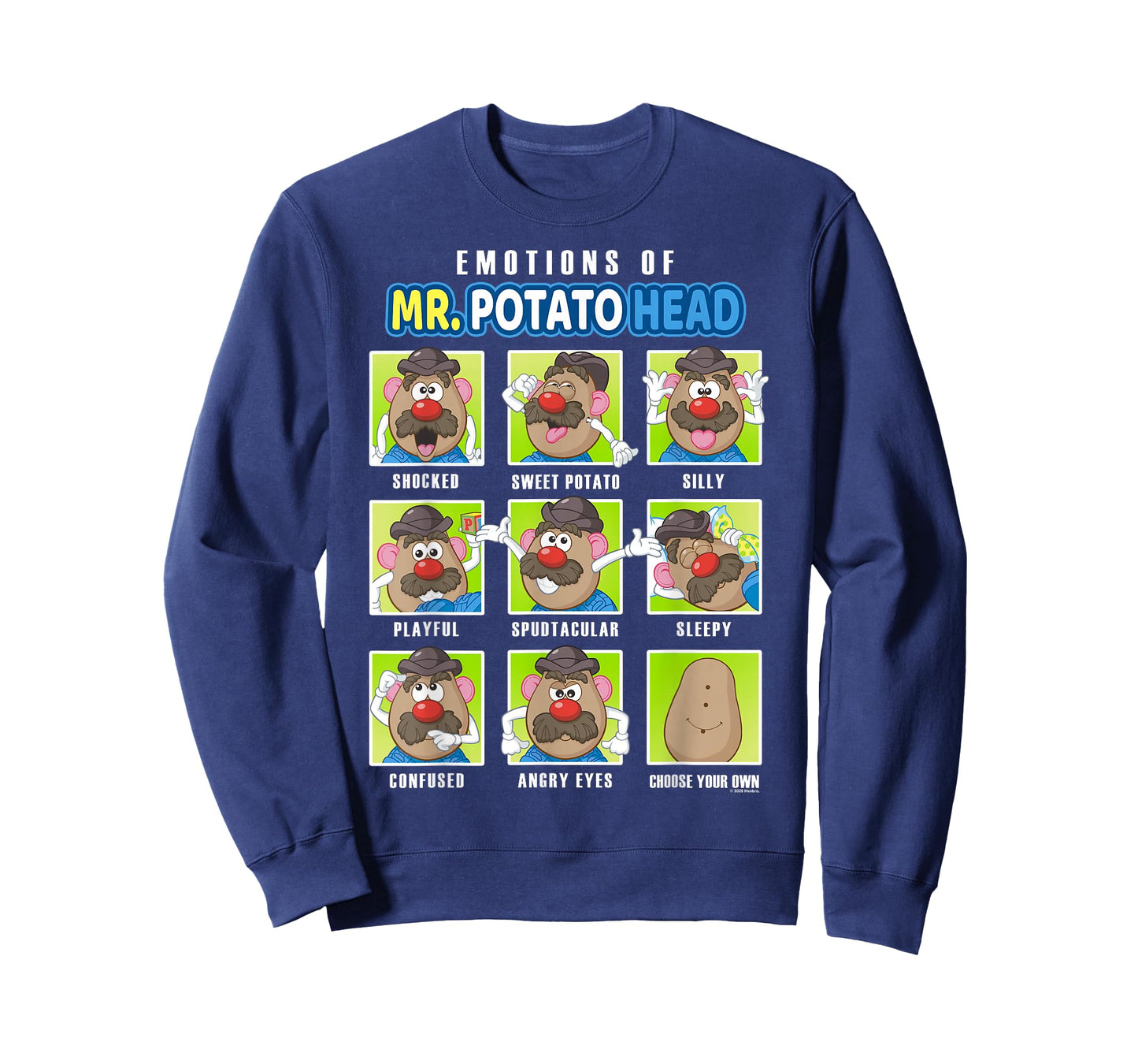 Mr. Potato Head Emotions Color Retro Box Up Faces T-Shirt