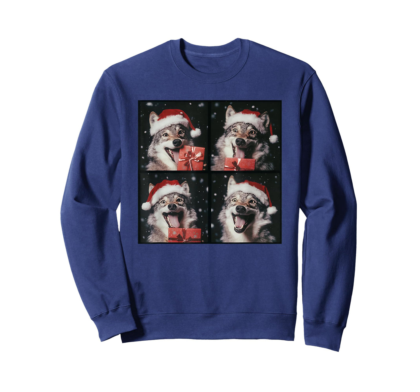 Funny Wolf Christmas T-Shirt