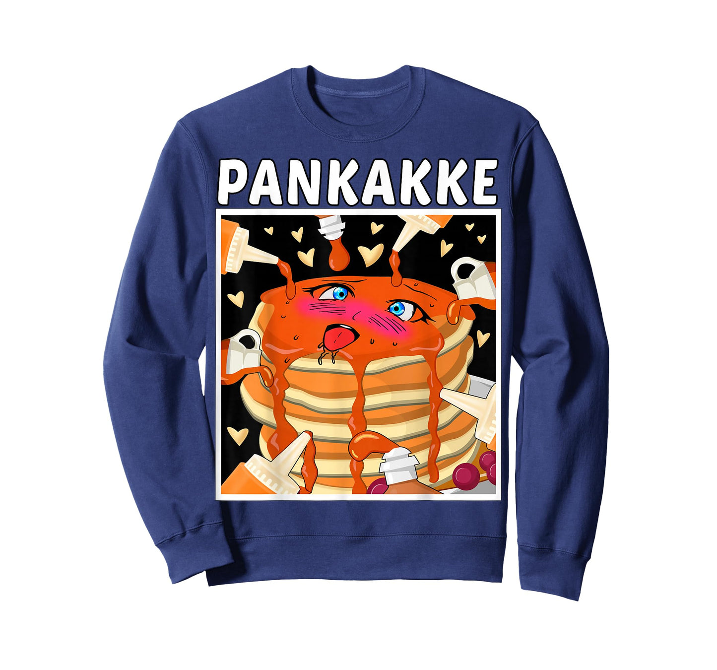 Pankakke - Pancake Breakfast Naughty Anime Waifu Girl Kawaii T-Shirt Small