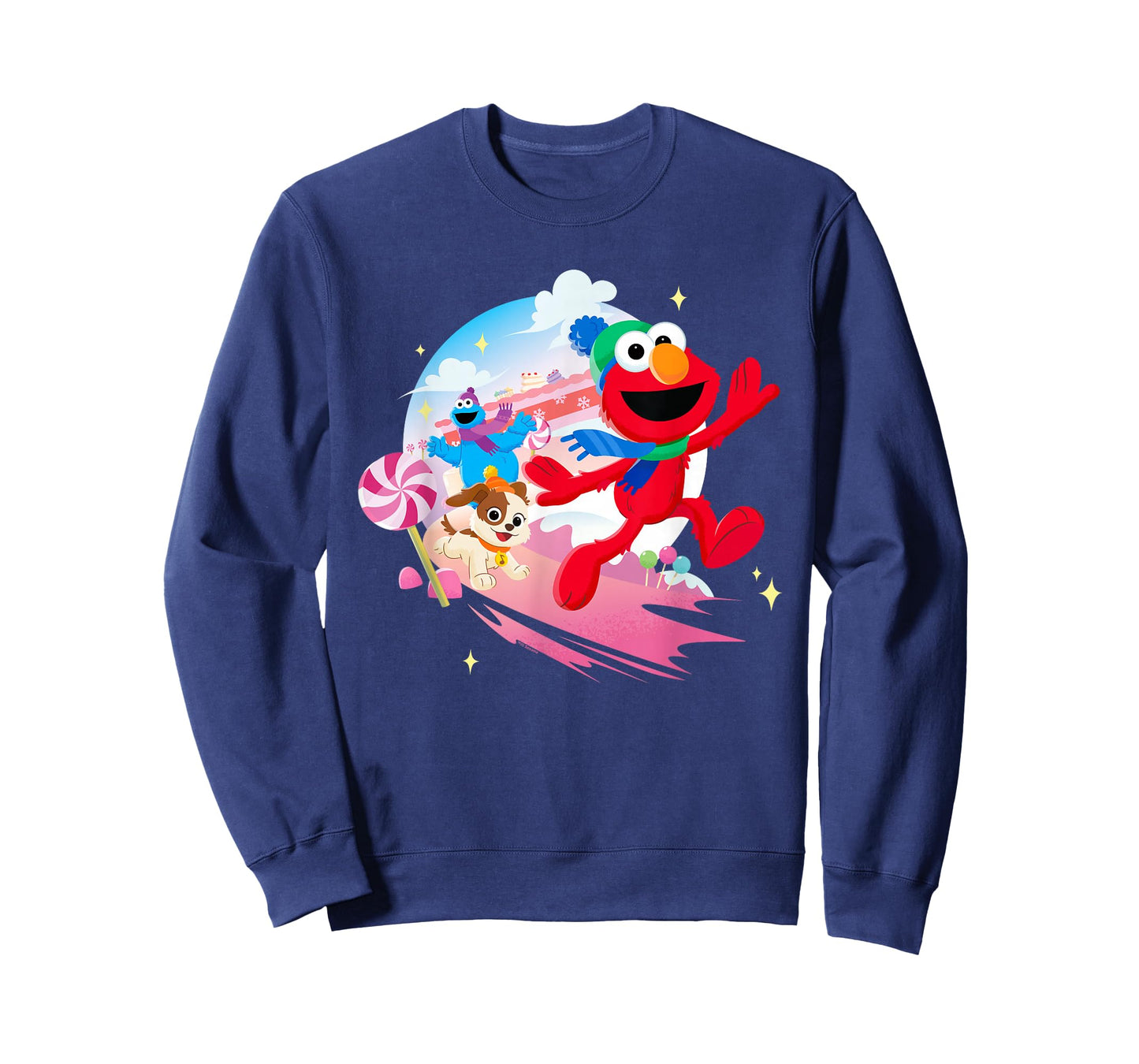 Sesame Street Holiday Cheer With Elmo, Tango, Cookie Monster T-Shirt