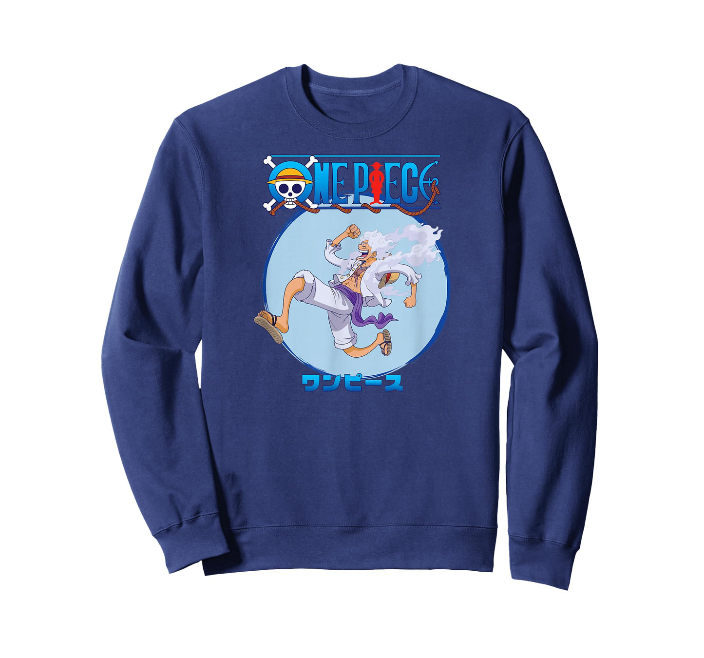 One Piece Anime Luffy Gear 5 Action Pose T-Shirt