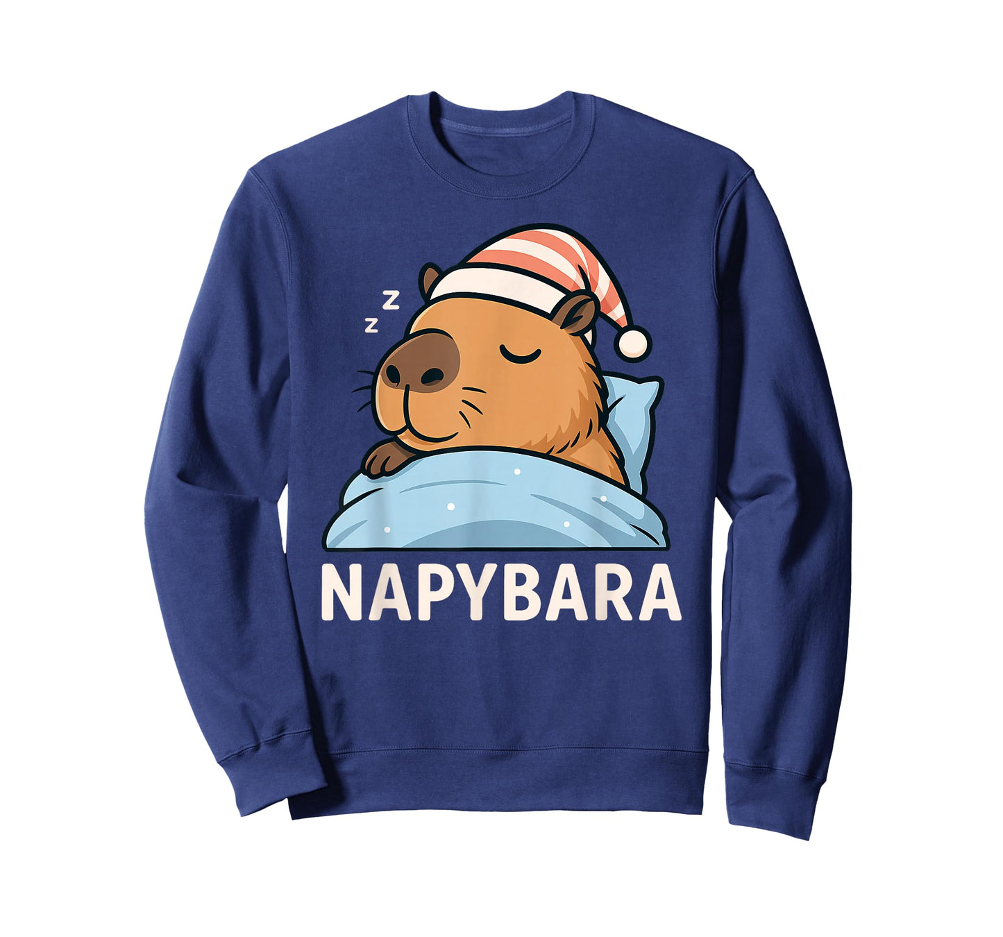 Sleeping Capybara Napybara Sleepshirt Pajamas Boys Girls Kid T-Shirt