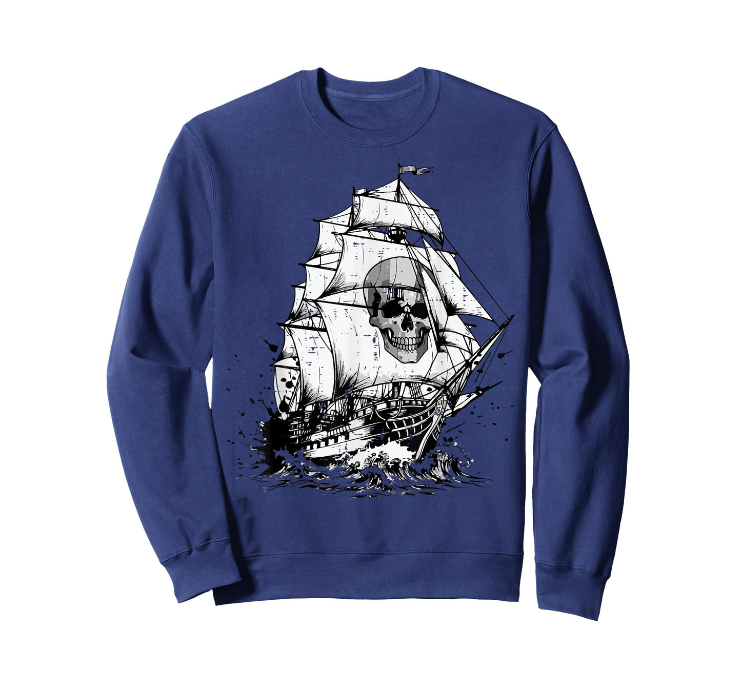 Pirate Ghost Ship Skull Vintage Costume Men Women Boys Kids T-Shirt