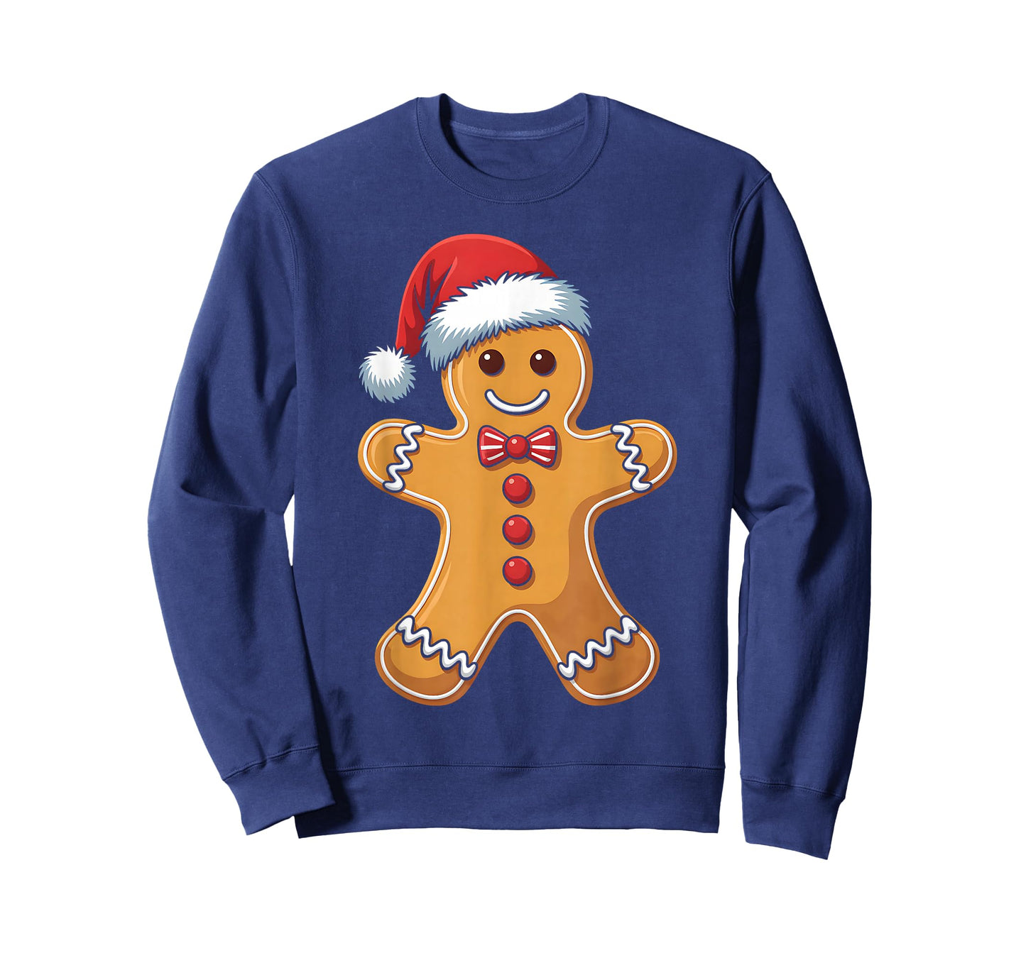 Gingerbread Man Cookie Xmas Santa Hat Christmas Boys Kids T-Shirt