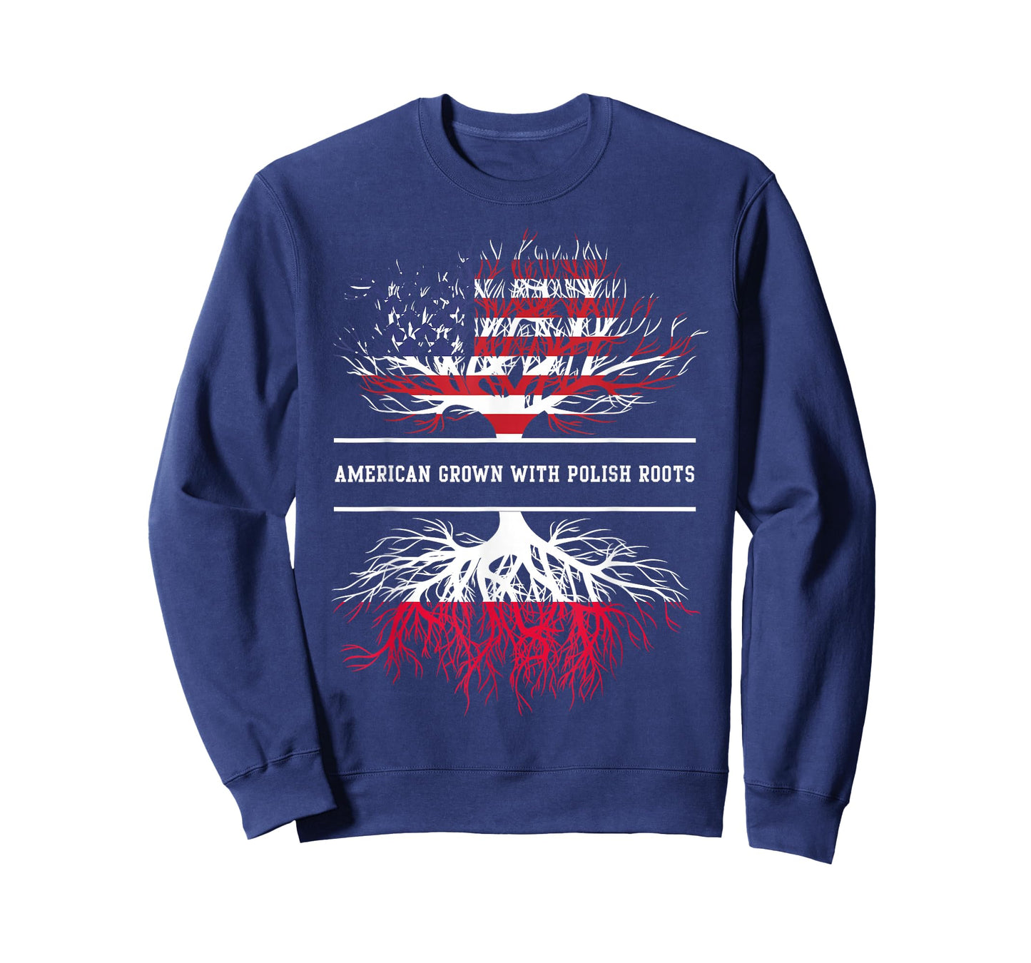 American Grown With Polish Roots Poland Polska Polish Flag T-Shirt