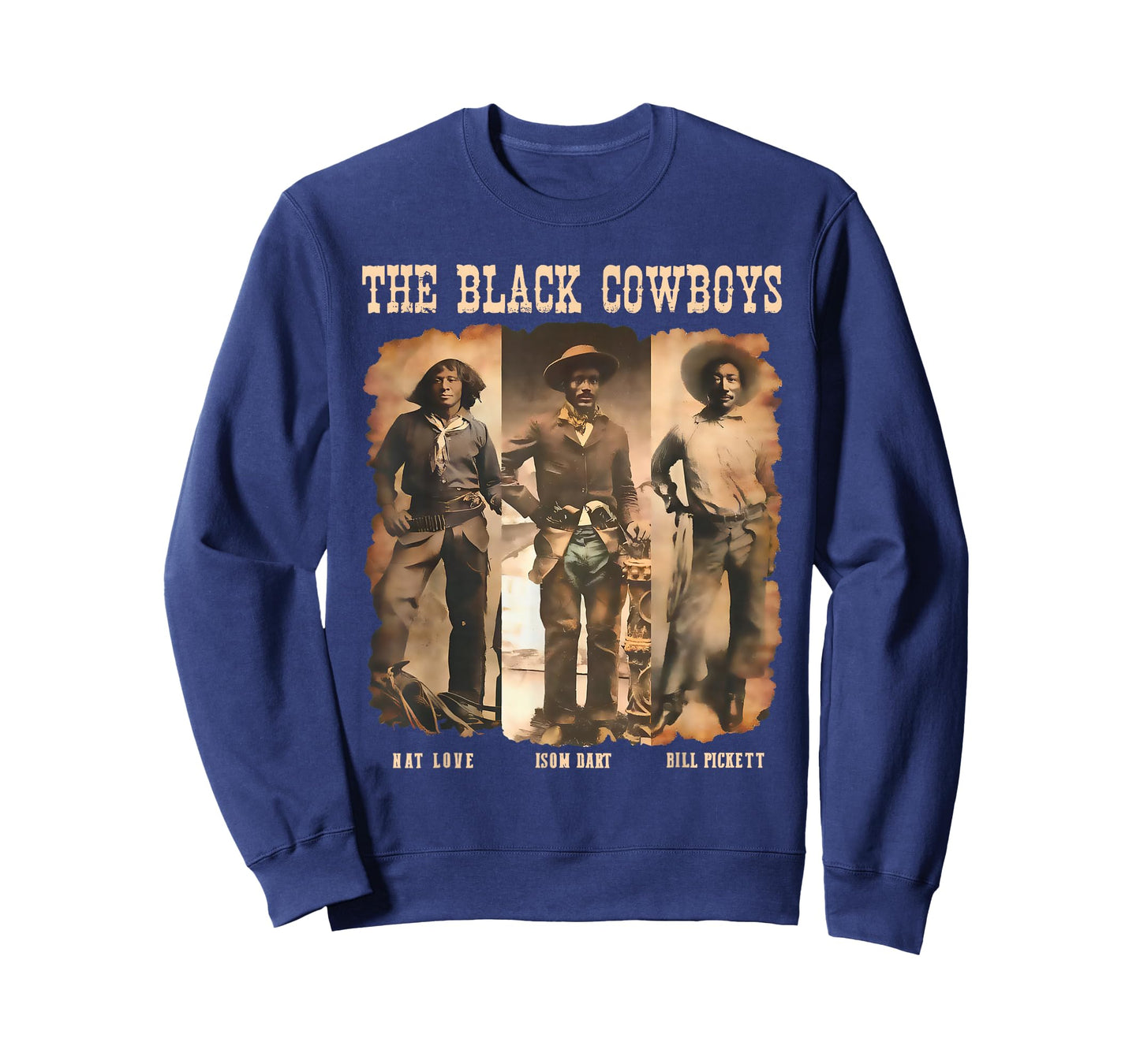 Black Cowboy Western Rodeo Melanin Black History Texas Men T-Shirt