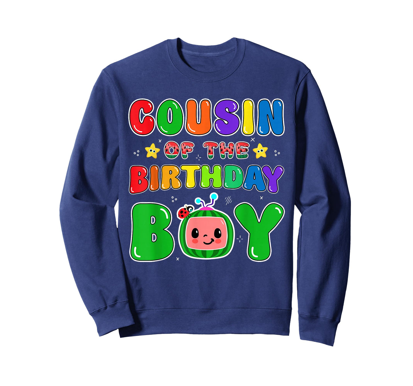 Cousin of The Birthday Boy Funny Melon Family Party Matching T-Shirt