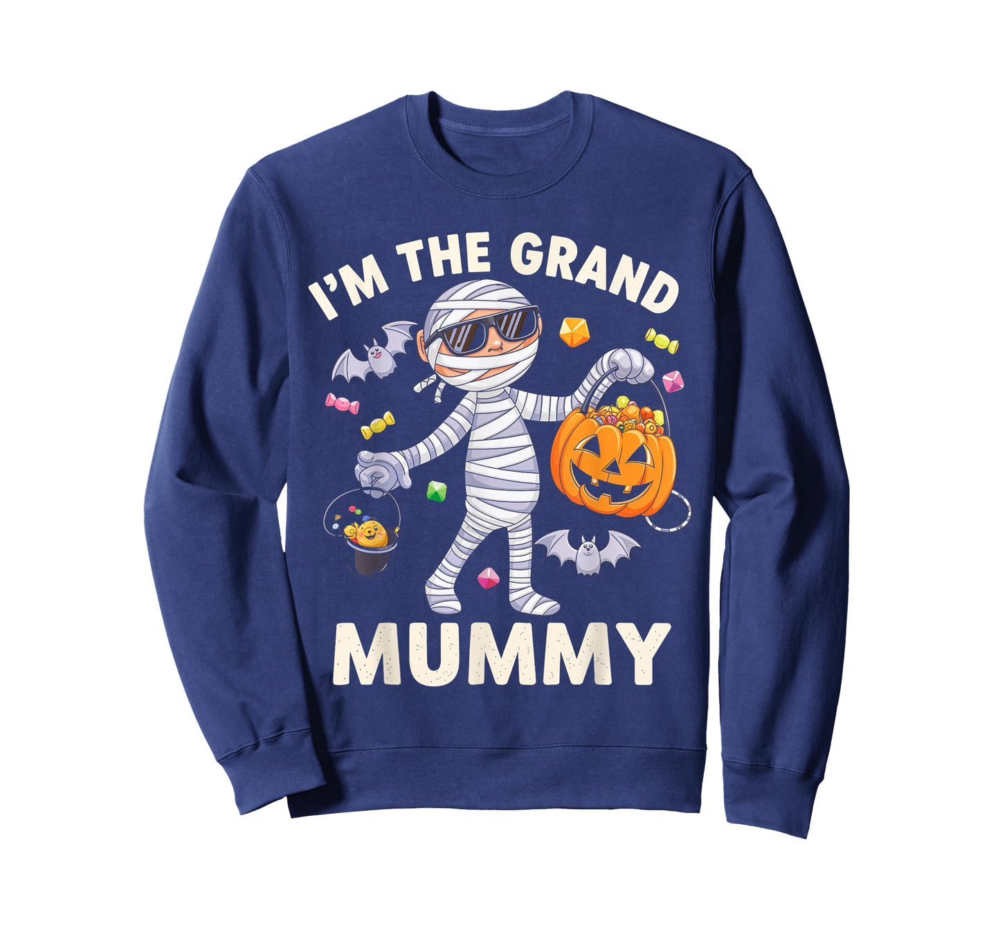 I'm The Grand Mummy Halloween Costume Mummy Candy T-Shirt