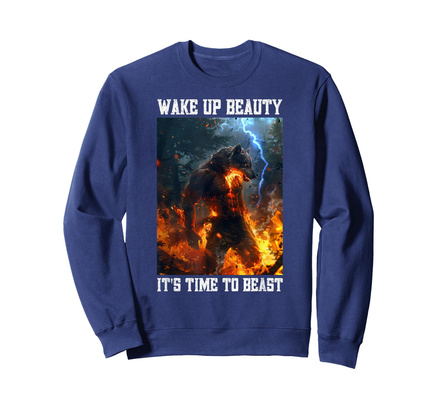 Cringe Wolf Wake Up Beauty Cringy Alpha Wolf Cringey T-Shirt