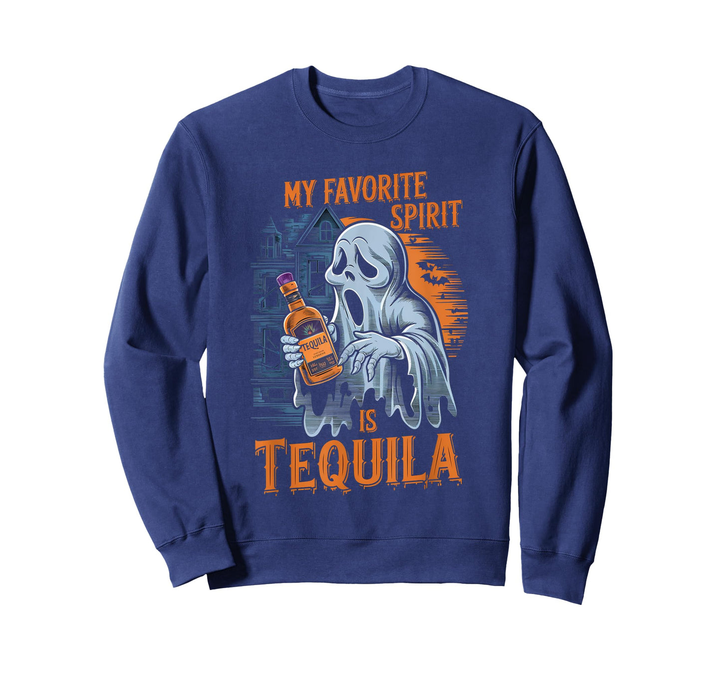 My Favorite Spirit Is Tequila Ghost Halloween Tequila T-Shirt