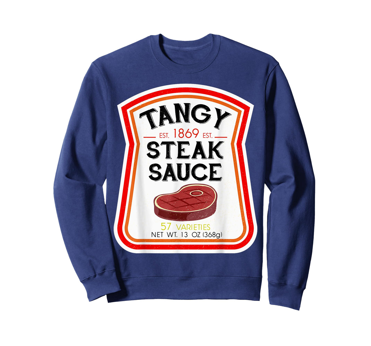 Steak Sauce Bottle Label Halloween 2021 Couples Costume T-Shirt