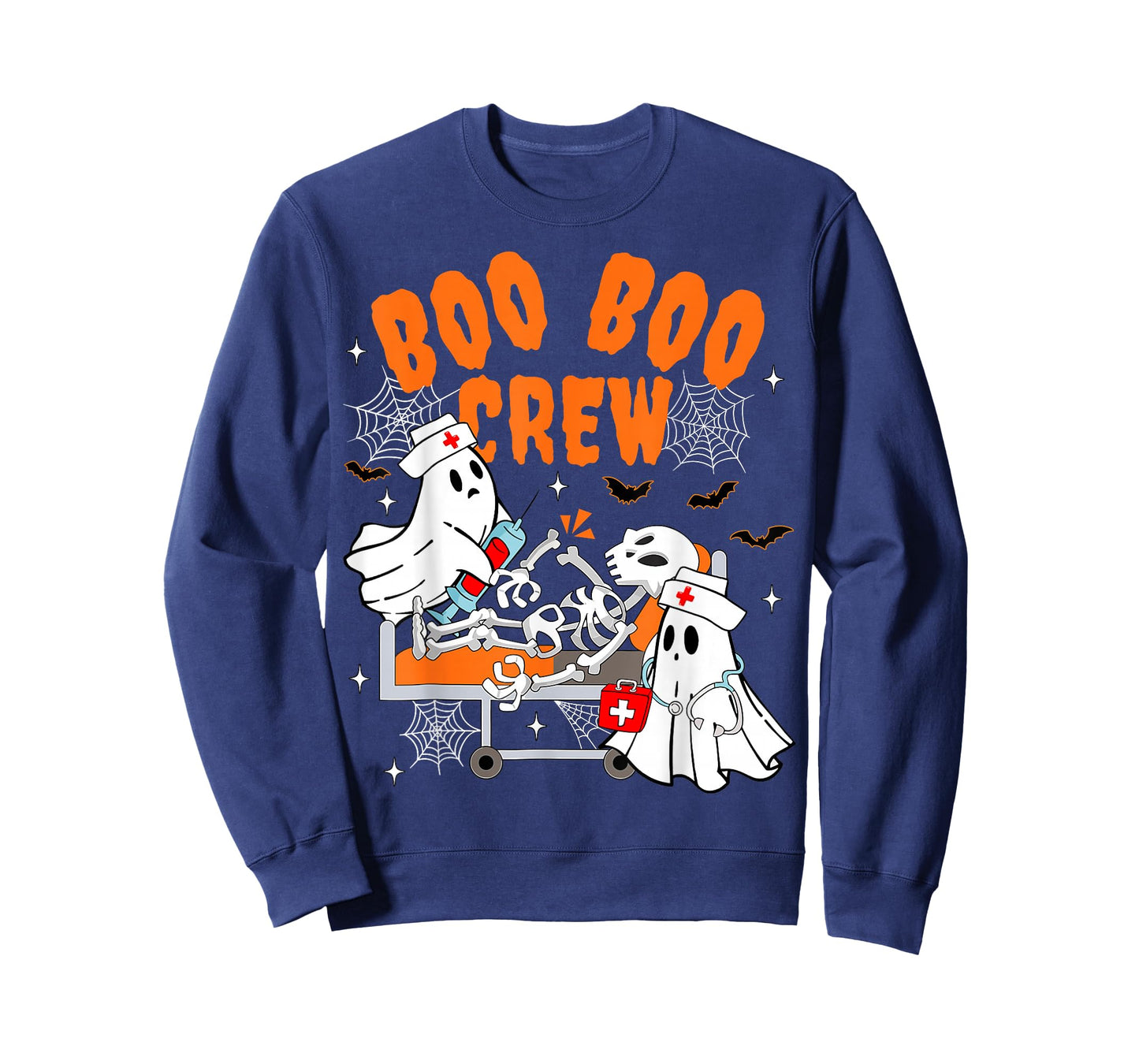Boo Boo Crew Halloween Ghost Nurse Pediatric Nurse OR Nurse T-Shirt
