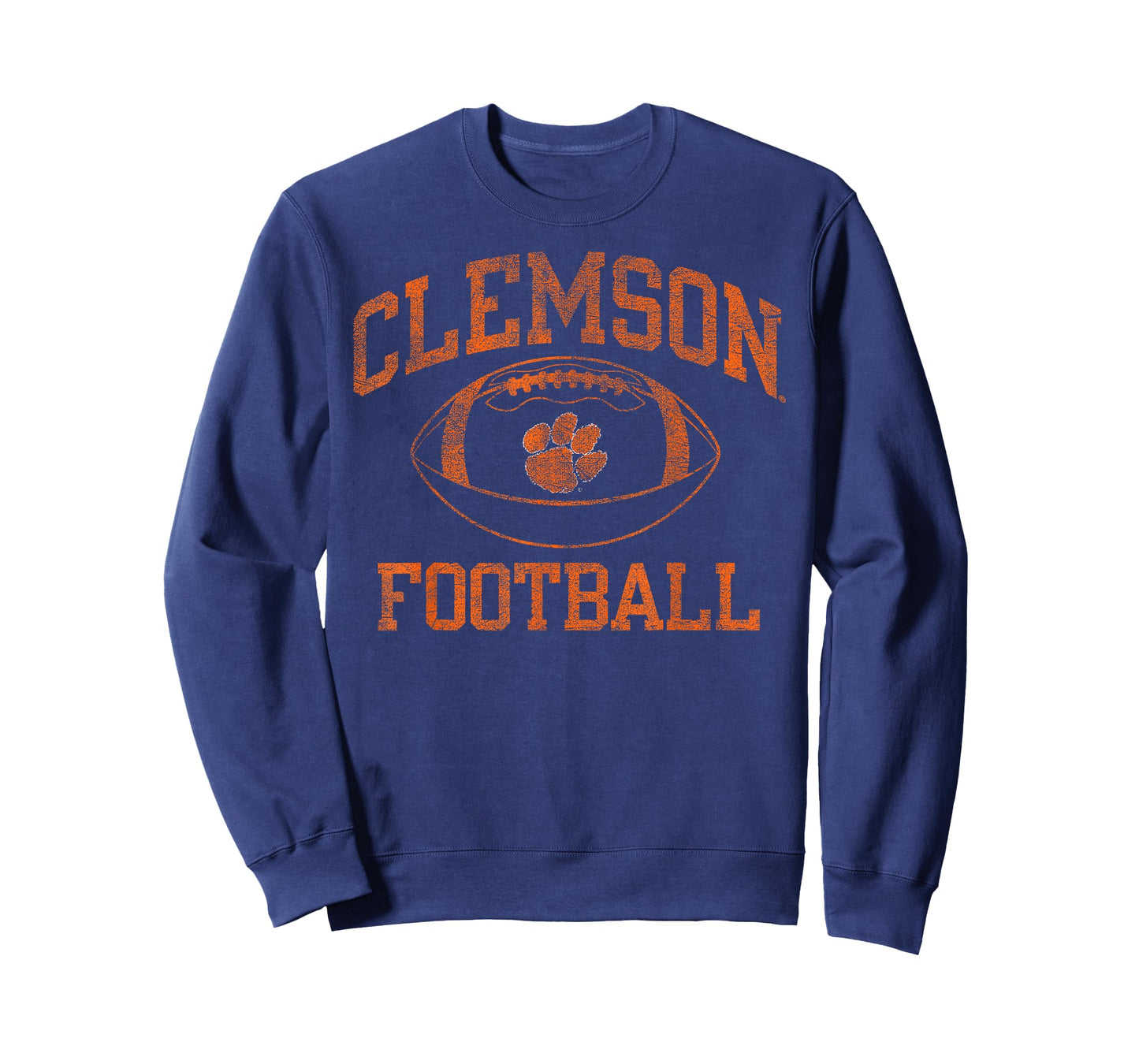 Elite Authentics Purple Clemson Tigers Football T-Shirt, Men's, Small, Short Sleeve, Crew Neck, Polyester 100%, Officially Licensed, Clemson Fans, Students, Alumni, and Families