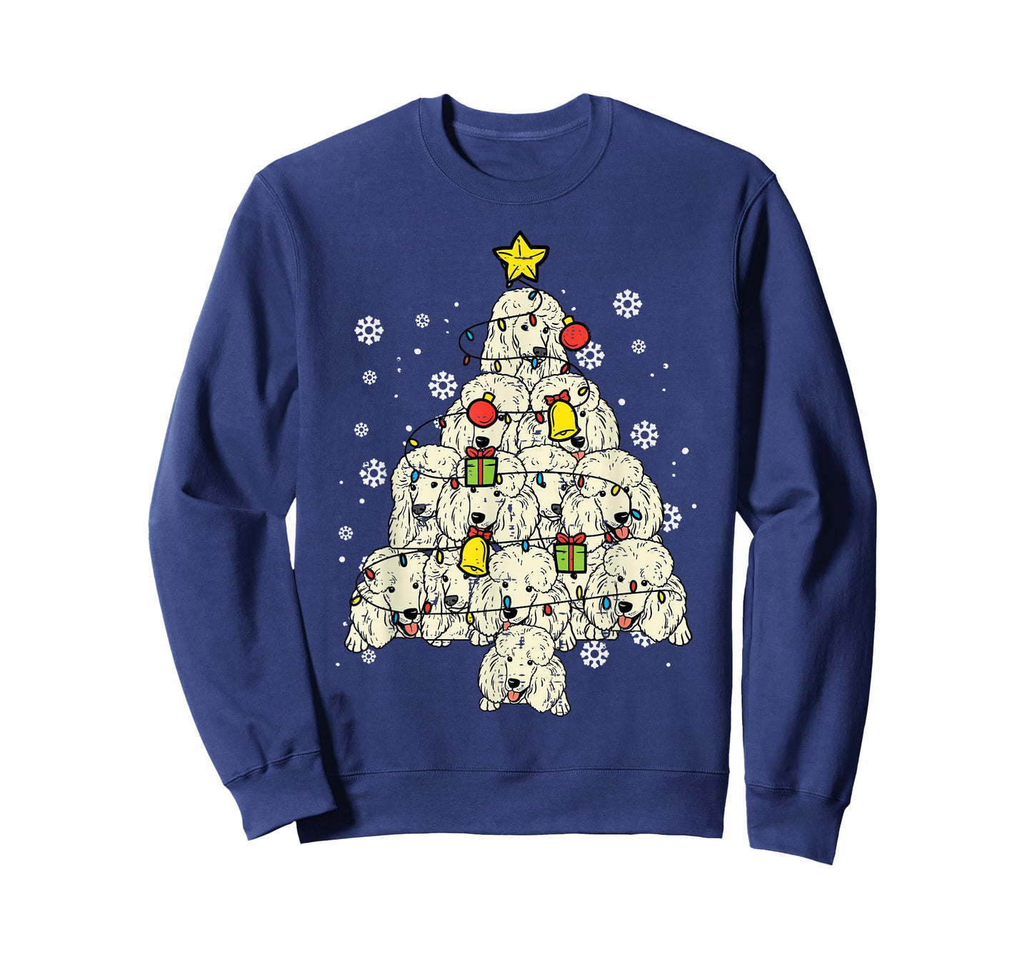 Poodle Christmas Tree Cute Xmas Dog Lover Men Women Kids T-Shirt
