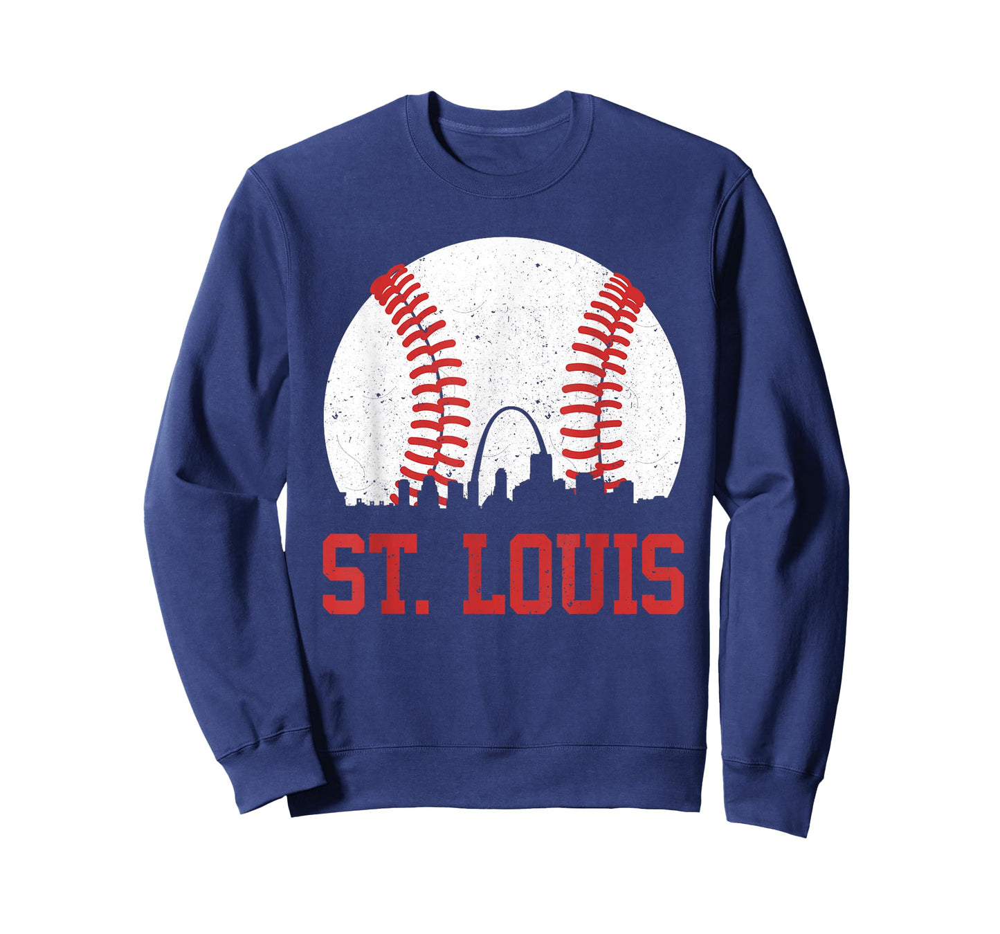 St. Louis Cityscape Vintage Baseball City Men Women Kids T-Shirt