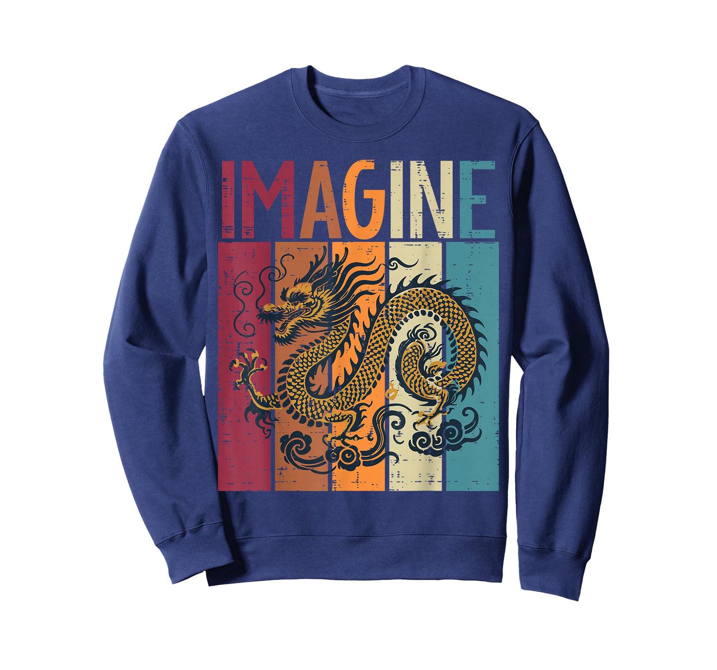 Japanese Dragon Imagine Retro Fantasy Mythical Men Women Kid T-Shirt